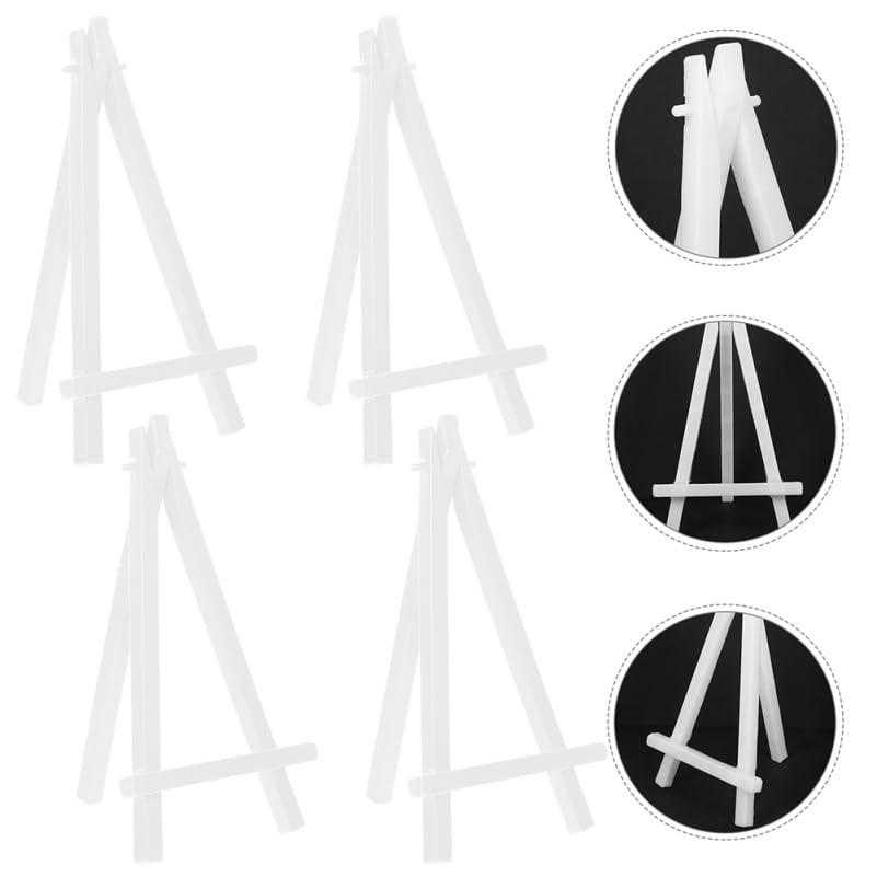 Frcolor 12 Pcs Mini Easel Stand for Painting Canvas Tabletop Portable Small Display Easels Kids Art Adjustable Angle Tripod