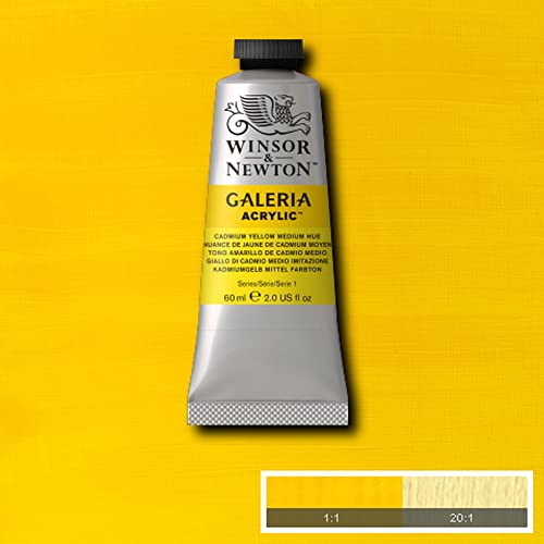 Winsor & Newton Galeria Acrylic Color, 60ml (2-oz) Tube, Cadmium Yellow Medium Hue - color: Cadmium Yellow Medium Hue, style: 2-oz Tube