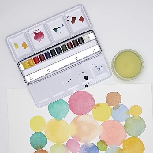 Winsor & Newton Cotman Watercolor Paint Set, Customisable Travel Tin, 12 Half Pan - style: 12 Half Pan Travel Tin