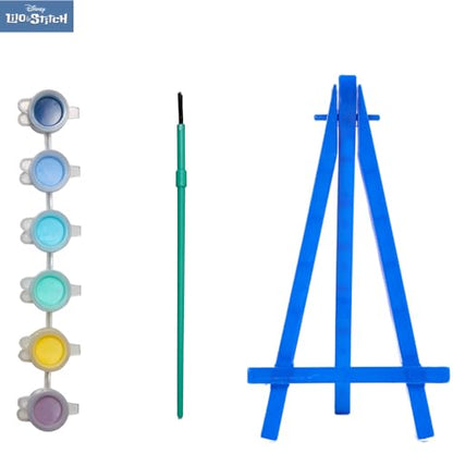 Innovative Designs Disney Lilo and Stitch Canvas Paint Set for Kids with 3 Canvases, Acrylic Paint, Paintbrush, & Easel - color: Lilo and Stitch