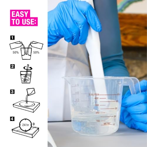 ArtResin - Epoxy Resin - Clear - Non-Toxic - 16 oz (8 oz Resin + 8 oz Hardener) (474 ml)