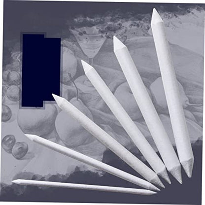 Anneome 15pcs Sketch Tool Stumps and Tortillions Set for Artists Sandpaper Pencil Sharpener Blending and Drawing Supplies for Beginners and Professionals