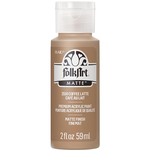 FolkArt Acrylic Paint in Assorted Colors (2 oz), 2559, Coffee Latte - color: Coffee Latte, size: 2 Fl Oz (Pack of 1)