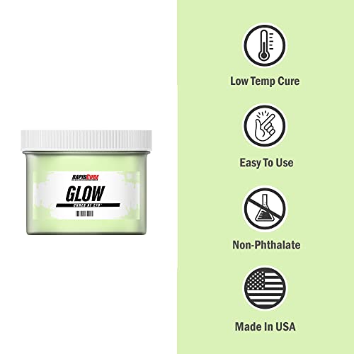 Rapid Cure® Screen Printing Ink Glow in The Dark (Quart - 32oz.) - Plastisol Ink for Screen Printing, Fast Curing Fabric Paint - Screen Print Direct®, USA Made - color: Glow, size: 32 fl oz