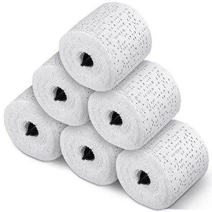 Heentan 6 Rolls Plaster Strips Plaster Gauze Bandages Blank Cloth Wrap Rolls for DIY Hobby Crafts, Belly Cast, Body Molds, Mask Making, Scenery Art(2 x 180 Inches) - size: 2 x 180 Inch