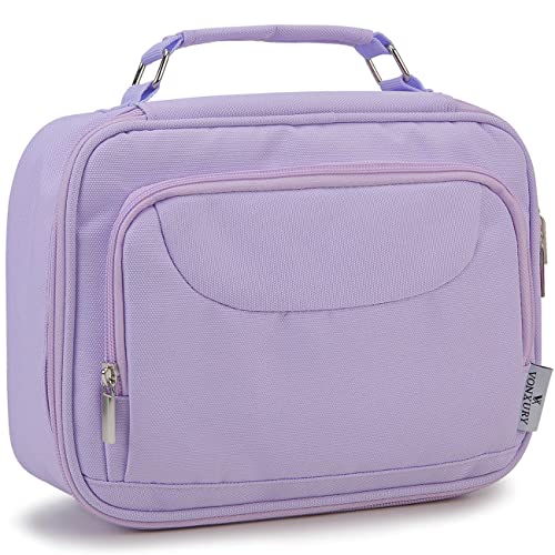 Large Pen Pencil Case,VONXURY High Capacity Art Colored Pencil Pouch Portable Stationery Organizer With 2 Detachable Layers 54 Slots Multiple Zipper Pockets for School Office College - color: Light Purple
