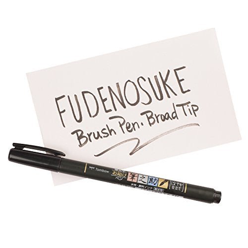 Tombow 82039 Fudenosuke Brush Pen, Soft Tip (5 Pack), Black, 5 Piece - style: Soft Tip