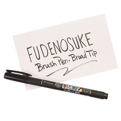 Tombow 82039 Fudenosuke Brush Pen, Soft Tip (5 Pack), Black, 5 Piece - style: Soft Tip