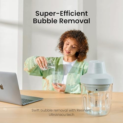 Resiners AirLess Lite Resin Bubble Remover, 10 Min Remove Bubbles, 95kPa Vacuum Degassing Chamber, Compact Airless Lite Machine for Epoxy Molds Casting,UV Resin,Silicone,Jewelry Making (Patented) - color: Gray