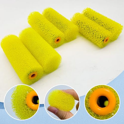 15-Piece Paint Roller Brush Set, 3 Sizes (S/M/L) Texture Rollers with 3 Handles, Wall Painting & Art Coating Tools for Home DIY Decoration, Interior & Exterior Projects