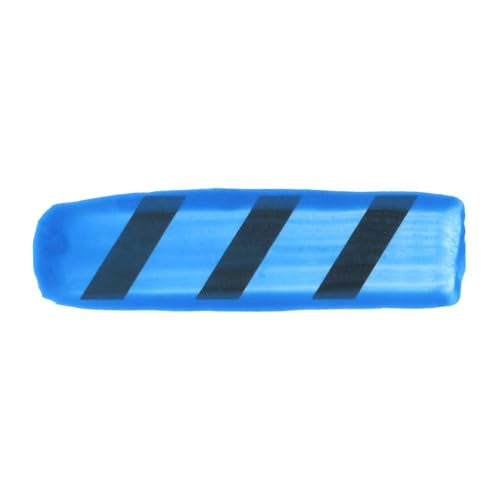 GOLDEN High Flow Acrylics, Fluorescent Blue, 4 fl. oz. Bottle, Professional Acrylic Paint, Transparent