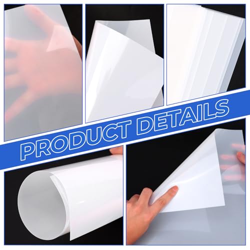 FSWCCK 25 Pcs 7.5mil 12 x 12 Inch Milky Translucent PET Blank Stencil Sheets, Mylar Sheets for Stencils, Template Plastic for Quilting Mylar Stencils, Laser Cutting, Gyro-Cut Tool Template Material - color: Milky Translucent 7.5 mil