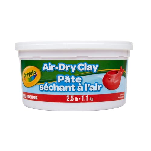 Crayola Air Dry Clay, 2.5lb Tub, Red