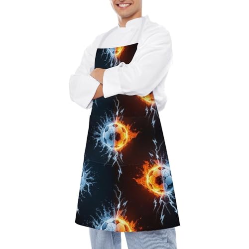 Chef Bib Apron for Restaurant, Anti-Stain with Pocket Adjustable, Cooking Dishwashing Lab Use - color: Style (546)