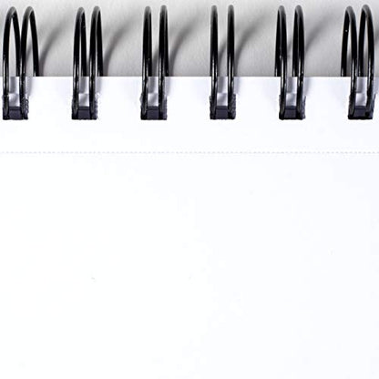 ARTISTIK Spiral Sketch Pad – 100-Sheet Perforated Sketchbook for Pencil, Pastel & Crayon – 100 g/m²(68lb) Mixed Media Sketching & Writing Pad – 9" x 12", Pack of 2 - size: Sketch Pad 9 x 12"