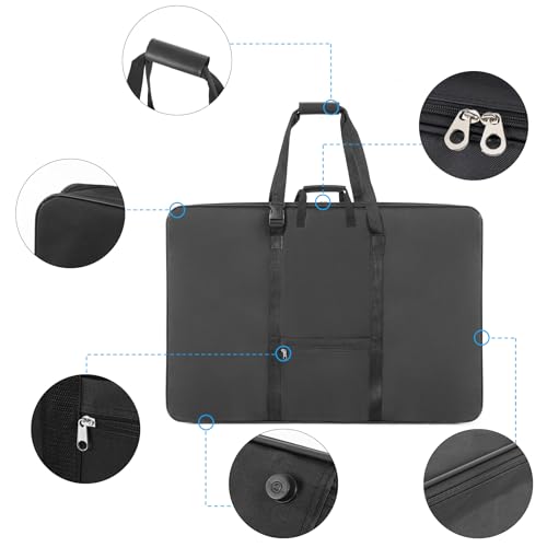 1st Place Products Premium Art Portfolio Case - 24" x 36" - Soft Sided - Steel Frame - Waterproof & Tear Resistant - Artwork, Photography, Sketch, LCD, Monitor, Solar Panel - Shoulder Straps & Handles - size: 24x36