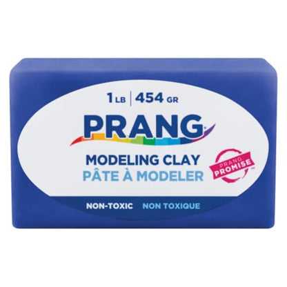 Prang Modeling Clay, Blue, 1 lb. Block, Case of 12 Blocks, 192 oz. Total | Pliable, Non-Hardening, Non-Staining, Easy Clean-Up, Perfect for Preschool and Elementary Aged Children - color: Blue, size: 1 lb. (Pack of 12)