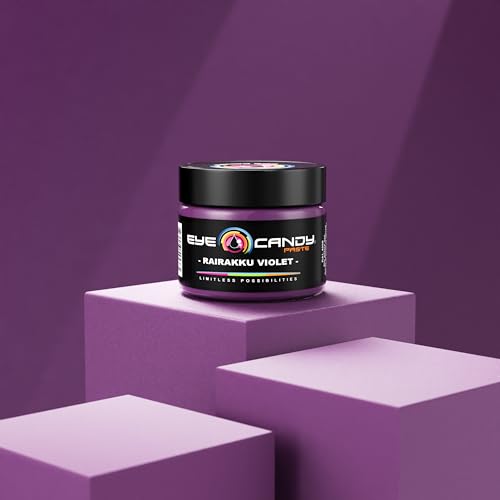 Eye Candy Resin Pigment Paste – Highly Pigmented Epoxy Color, 2 oz, Solid Non-Metallic, Mixable for Custom Shades (Rairakku Violet) - color: Rairakku Violet