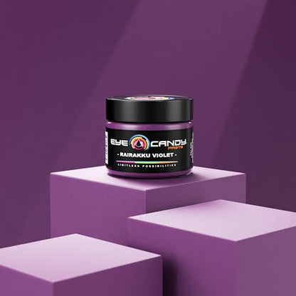 Eye Candy Resin Pigment Paste – Highly Pigmented Epoxy Color, 2 oz, Solid Non-Metallic, Mixable for Custom Shades (Rairakku Violet) - color: Rairakku Violet