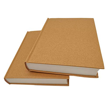 5.5x8.25 Sketch Book, Pack of 2, 240 Sheets (100gsm), Hardcover Bound Sketch Notebook, 120 Sheets Each, Acid Free Blank Drawing Paper, Ideal for Kids & Adults, Kraft Cover - size: A5