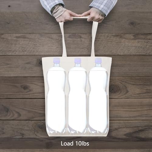 TOPDesign 24-Pack Cotton Tote Bags with 4" Gusset, 15"x16"x4" Economical Lightweight Reusable Grocery Shopping Cloth Bags, Bulk Blank Plain Totes for DIY, Vinyl, Sublimation, Gift (Natural) - color: Natural