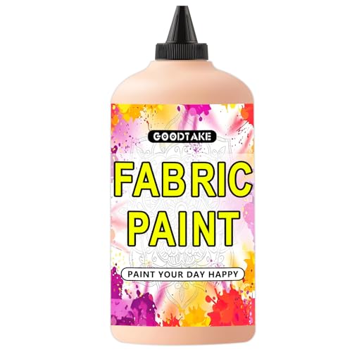 GOODTAKE Baby Pink Textile Paint, Fabric Paint's, 35 Fl.Oz Canvas Paints For Clothes, Shoes or Tote Bags, Art Paint's - Lightfast & Vibrant Paint For Canvas Painting (Baby Pink, 35 Fl Oz) - color: Baby Pink, size: 35 Fl Oz (Pack of 1)
