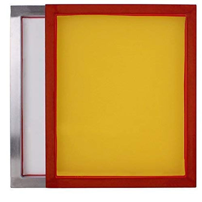 18 x 20 Inch Pre-Stretched Aluminum Silk Screen Printing Frames with 255 Yellow Mesh (2 Pack Screens)