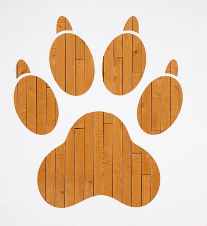 Dog Paw Print Stencil – Pet Paw Outline Template for Painting Crafting Scrapbooking and DIY Projects (3 Pcs Set) - style: Paw Print