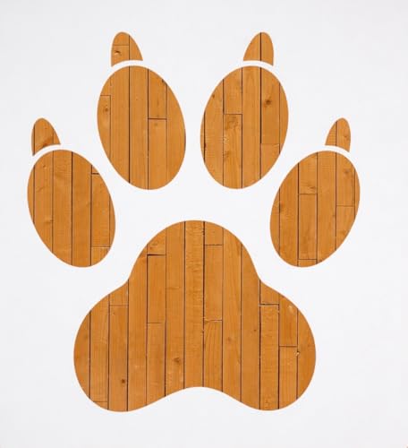 Dog Paw Print Stencil – Pet Paw Outline Template for Painting Crafting Scrapbooking and DIY Projects (3 Pcs Set) - style: Paw Print