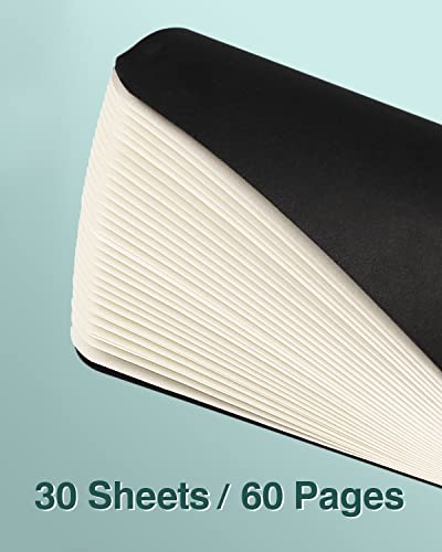 Gwybkq Mini Notepads Bulk 12 Pack Small Journal Pocket Size Notebooks for Kids 3.5 x 5.5 Inches Softcover Memo Pads, 30 Sheets/60 Pages(Black Cover) - color: Black, style: Lined