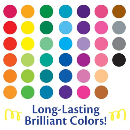 Crayola Ultra Clean Fine Line Washable Markers (40ct), School Supplies, Classroom Teacher Must Haves, Homeschool Essentials, Gifts for Kids, Ages 3, 4, 5 - size: 1 Count (Pack of 1), style: Fine Line Markers