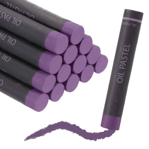 MECCANIXITY Soft Oil Pastels, Oil Pastel Crayons Vibrant Color Blendable Art Supplies for Painting Drawing Blending Painting Artists Beginners Professional(Purple, Pack of 16) - color: Purple