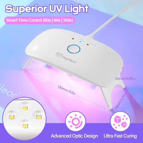 HeyClear UV Resin Molds Jewelry Making Kit with Light -300g Super Clear, Hard, Low Odor, Premixed and Fast Curing for Keychains, Earrings, DIY Craft Decorations - size: 300g
