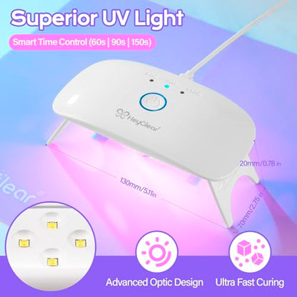 HeyClear UV Resin Molds Jewelry Making Kit with Light -300g Super Clear, Hard, Low Odor, Premixed and Fast Curing for Keychains, Earrings, DIY Craft Decorations - size: 300g