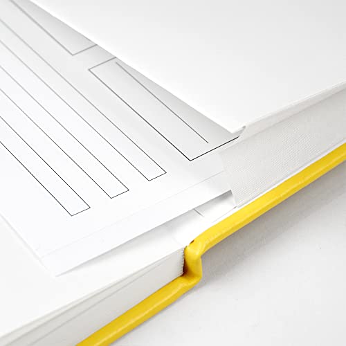 JOYEUX Blank Journal Notebook, A5, 160 Pages 100 Gsm Thick Sketch Books Hardcover Journal for Writing, 5.7 inches x 8 inches Notebooks for Work (Yellow) - color: Yellow