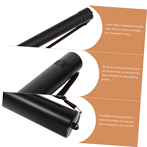 Retractable Art Tube Drawing Storage Telescoping Painting Tube Carrying Strap