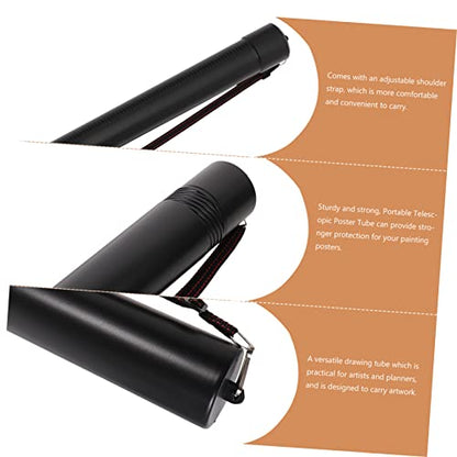Retractable Art Tube Drawing Storage Telescoping Painting Tube Carrying Strap