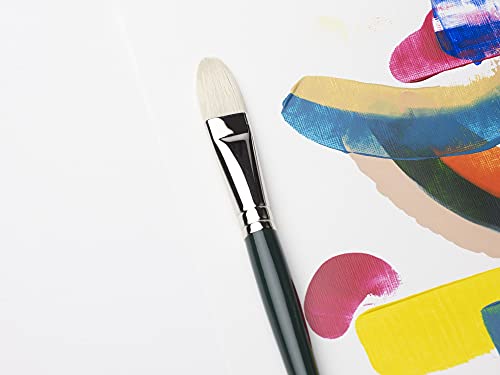 Winsor & Newton Winton Oil Brush, Long Handle, 3 pack, #1 - style: #1 - Short Handle