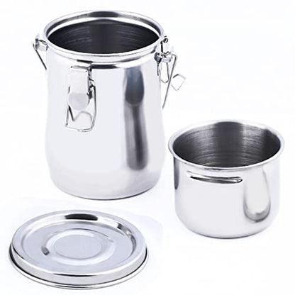 Tosnail Stainless Steel Leak-Proof Paint Brush Washer with Lid and Removable Filter Screen Portable Paint Brush Cleaner - Large - style: Leak-Proof Large