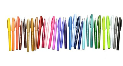Pentel Brush Sign Pen - Blue (Pack of 10) - color: Blue