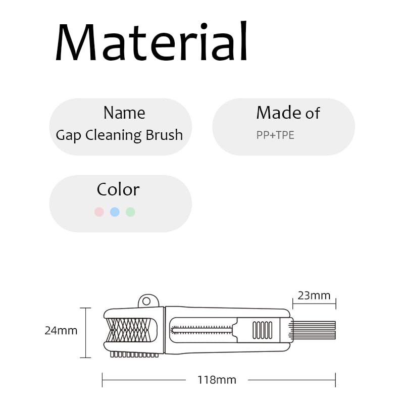 4-in-1 Bottle Cleaning Brush Set, Multifunction Silicone Cup Lid Gap Cleaner, Home Kitchen Crevice Cleaning Tools, 3 Pcs, Multicolor - color: 3 Pcs