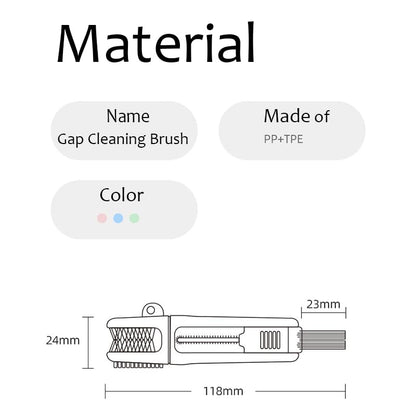 4-in-1 Bottle Cleaning Brush Set, Multifunction Silicone Cup Lid Gap Cleaner, Home Kitchen Crevice Cleaning Tools, 3 Pcs, Multicolor - color: 3 Pcs