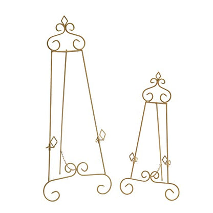 TRIPAR 36 Inch Keller Metal Floor Easel Display Stand for Decoration, Paintings, Pictures, Photography, & Artwork