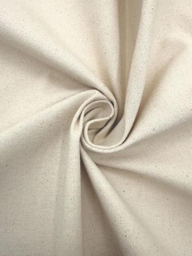 Eovea | Canvas Fabric | Cotton Duck | 100% Cotton | 10oz Heavy Weight | 60" Wide | Upholstery, Aprons, Cushion Covers, Drop Cloths, Backings(10oz, 2 Yard) - color: 10oz Natural, size: 2 Yard