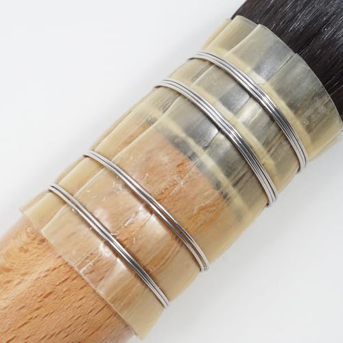 Professional Large Squirrel Hair Watercolor Brush Mop Brush, Ultra High Water Retention for Large Washes and Background Painting Made in France (Size 14) - size: Size 14