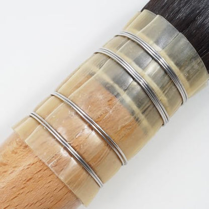 Professional Large Squirrel Hair Watercolor Brush Mop Brush, Ultra High Water Retention for Large Washes and Background Painting Made in France (Size 14) - size: Size 14