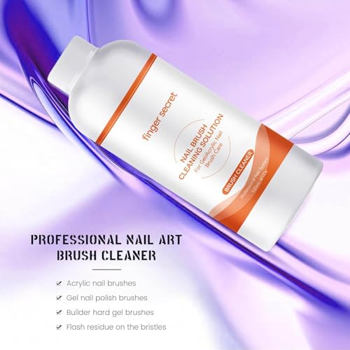 Nail Brush Cleaner Acrylic Nail Brush Cleaner 120ml Professional Efficient Painting Brush Acrylic Powder Cleaning Solution painting Brush Restorer For Nail Gel Nail Art Brushes 4floz - color: nail brush cleaner 120ml