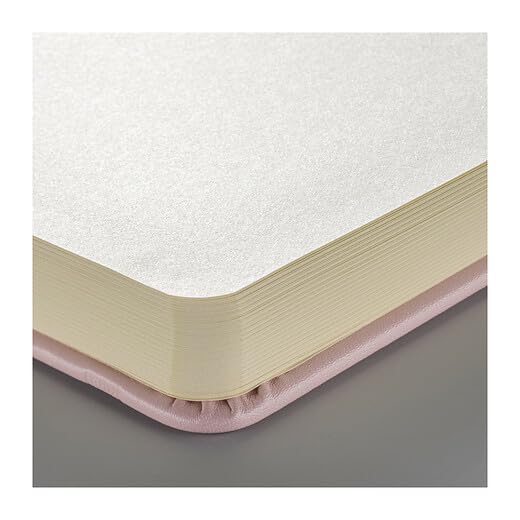 Tarens T9314-012M Art Creations Sketchbook, Drawing Notebook, 5.1 x 8.3 inches (13 x 21 cm), Pastel Pink, Thickness: 4.9 oz/sq ft (140 g/m2), Fine, Acid Free Paper, 80 Sheets Bound - color: pastel pink, size: 13×21cm