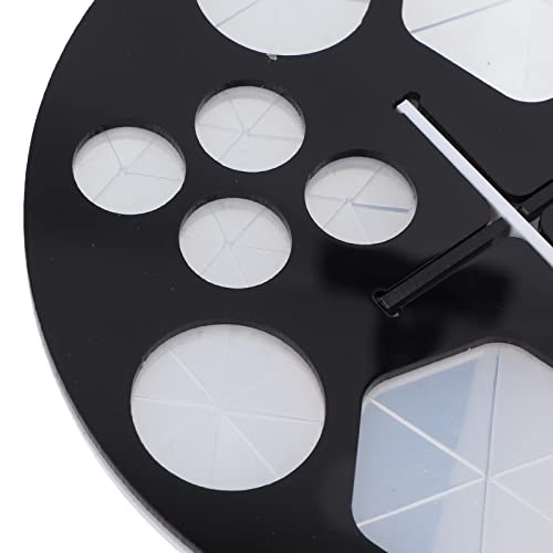 Makeup Brush Drying Rack 14 Holes Detachable Round Paint Brush Holder Display Stand Black White