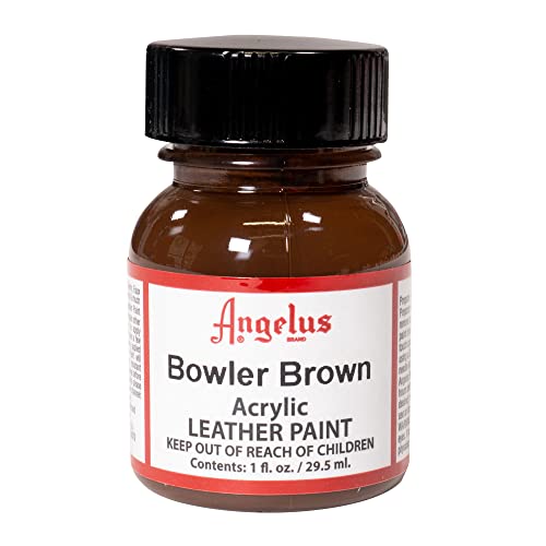 Angelus Acrylic Leather Paint, 1 Fl Oz (Pack of 1), Bowler Brown - color: Bowler Brown, size: 1 Fl Oz (Pack of 1)